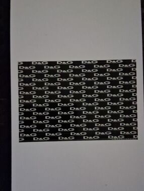 D&G Black and White Logo Debit Card Sticker